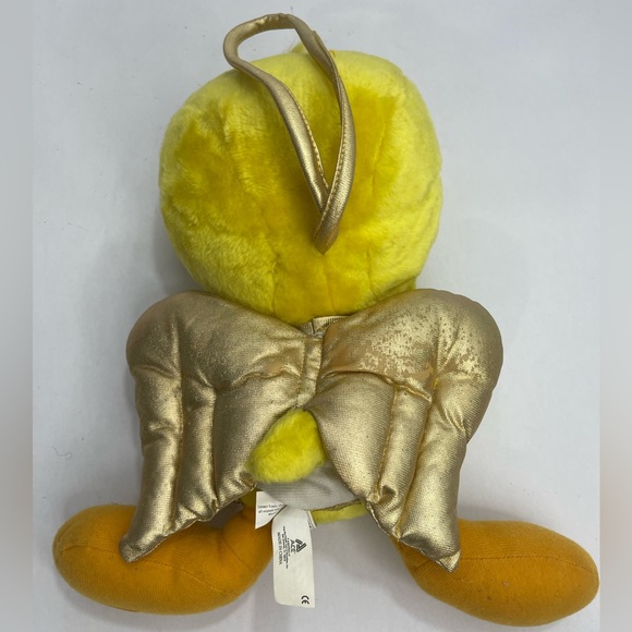Vintage 1998 90s Looney Tunes ANGEL TWEETY BIRD Plush Wings Halo ACE 17" - Picture 5 of 11
